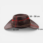 Chapeau Unisexe Cowboy Western Similicuir – Ravendon