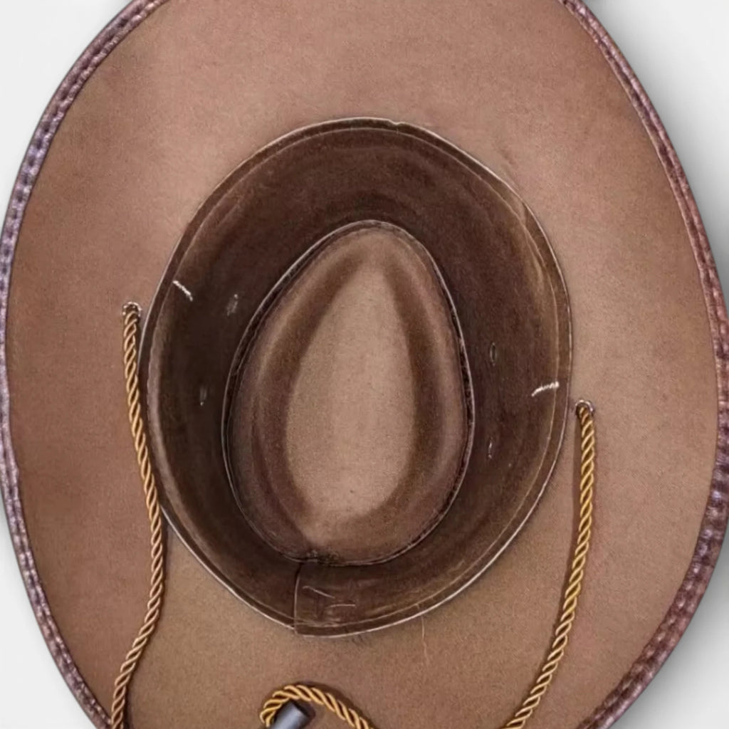 Chapeau Unisexe Cowboy Western Similicuir – Ravendon