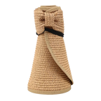 Chapeau Femme Visière Paille Pliable Été – Sunveil