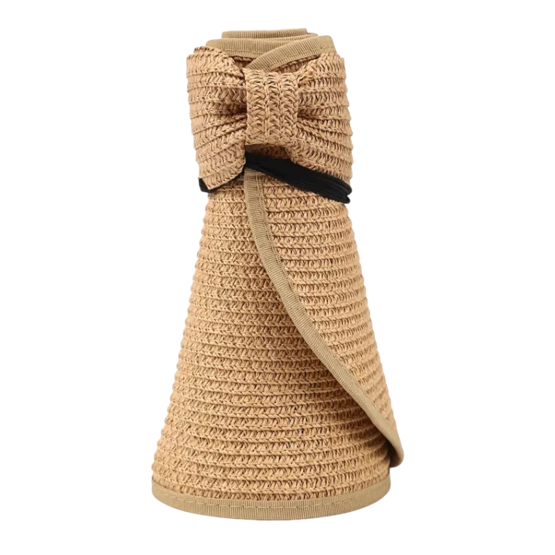 Chapeau Femme Visière Paille Pliable Été – Sunveil