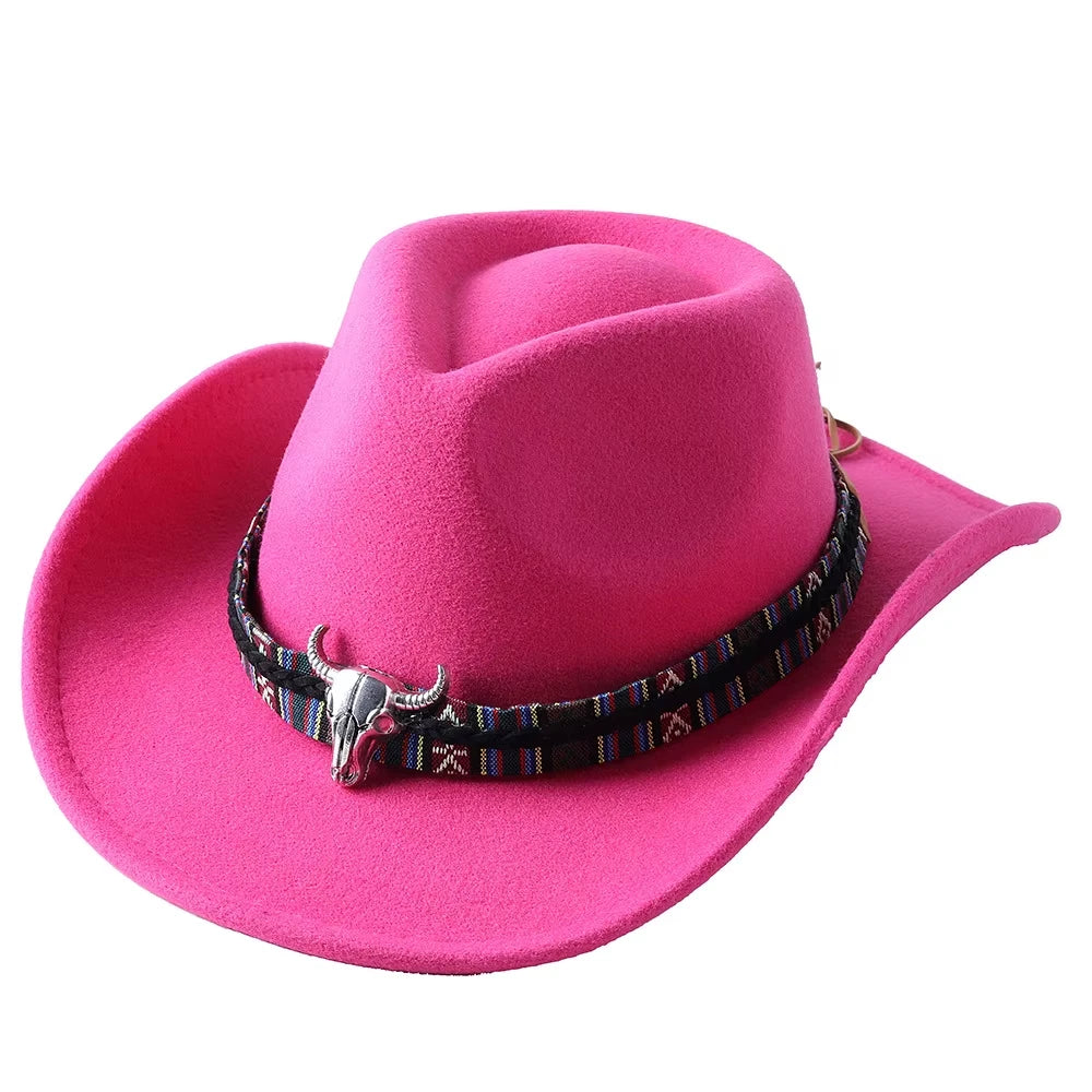 Chapeau Unisexe Cowboy Feutre Large Bord – Montéa