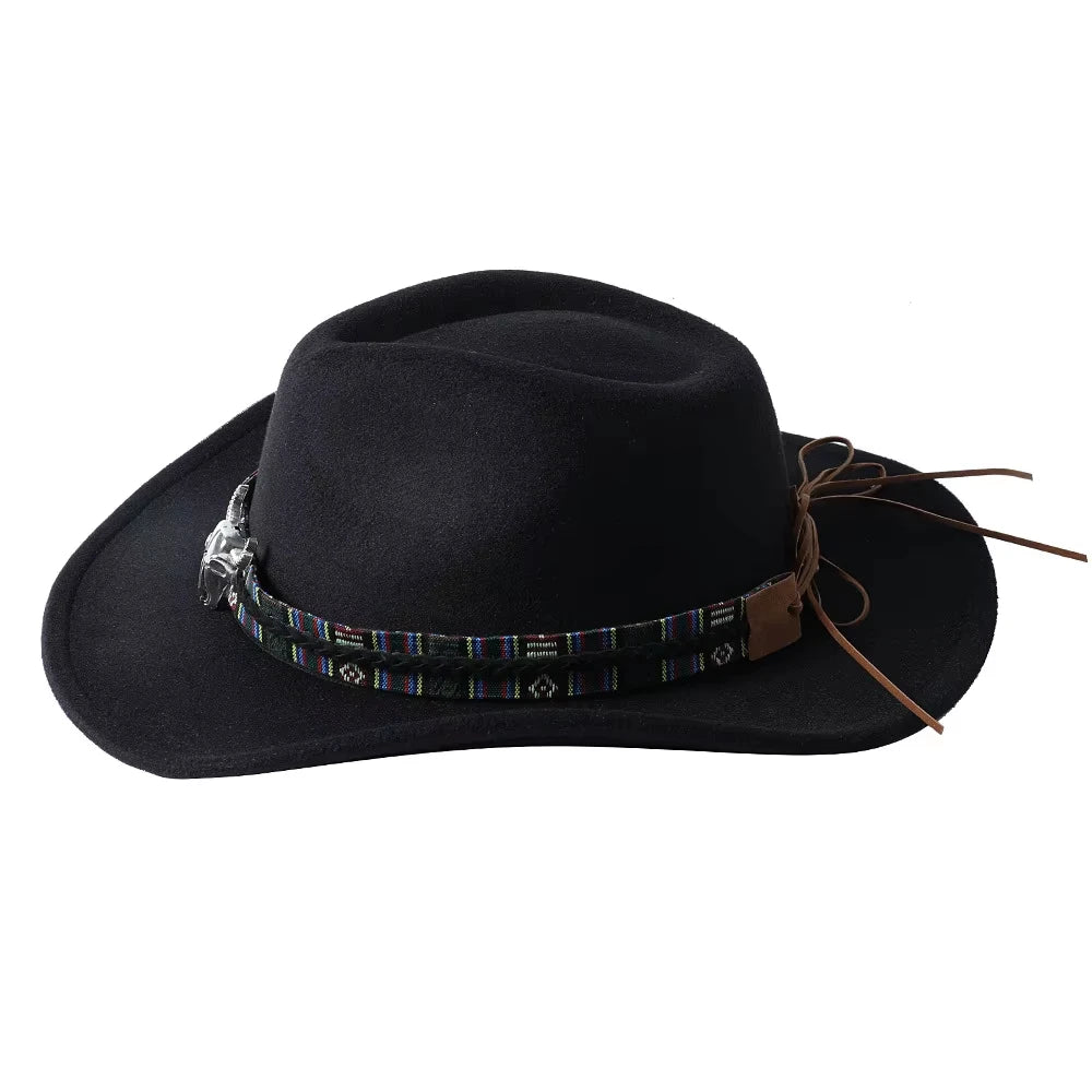 Chapeau Unisexe Cowboy Feutre Large Bord – Montéa